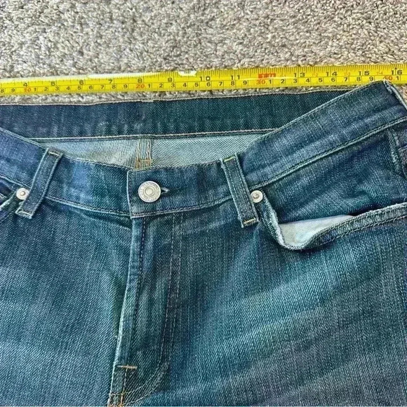 7  for all Mankind bootcut low rise medium wash size 31 western Y2K stretch - Picture 7 of 12